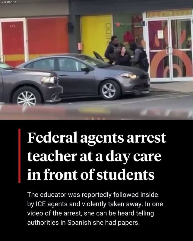 Daycare teacher with work permit and U.S. citizen dad arrested by agents
