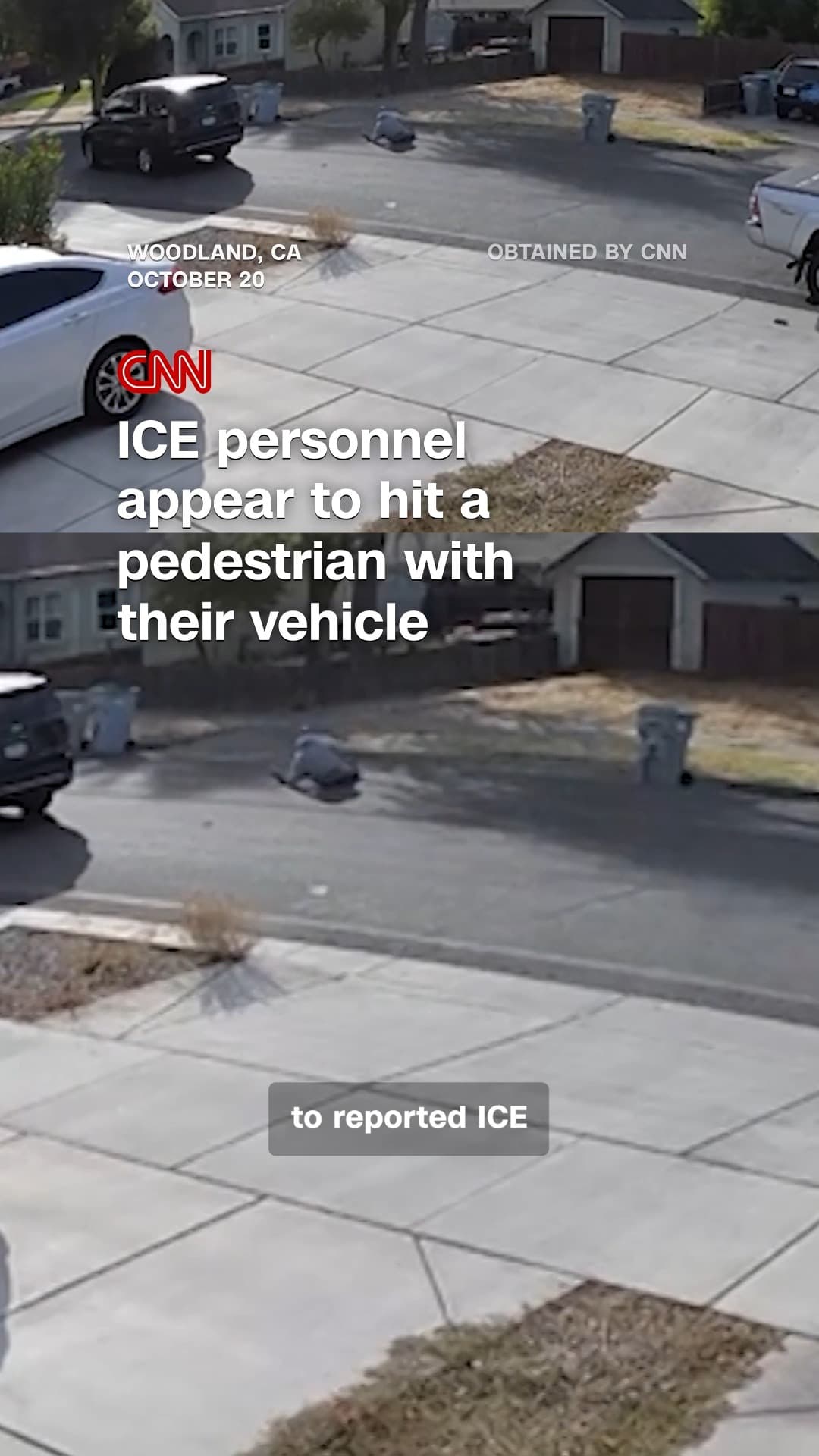 ICE SUV strikes man filming agents' activity in Woodland, California