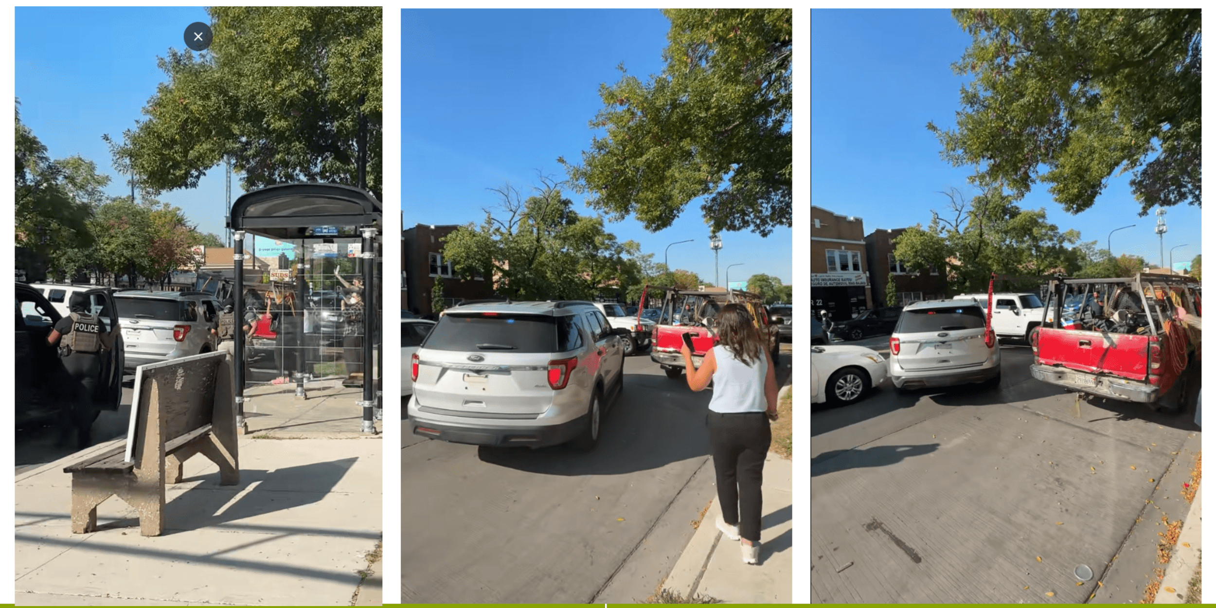 ICE agents drive unmarked cars without license plates in Chicago