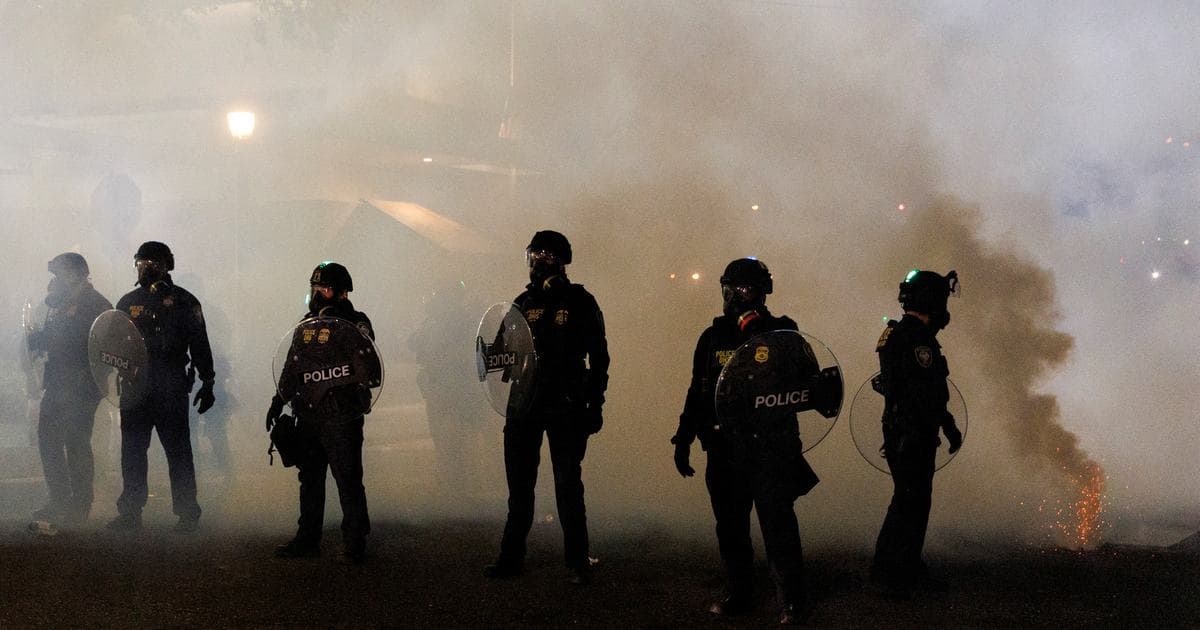 Hugo R.: Photojournalist hit with nearly two dozen pepper balls at Portland ICE protest