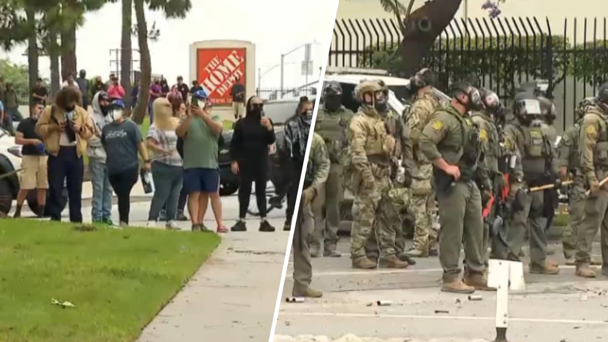 At least 44 detained, protesters tear-gassed during ICE operations in Paramount