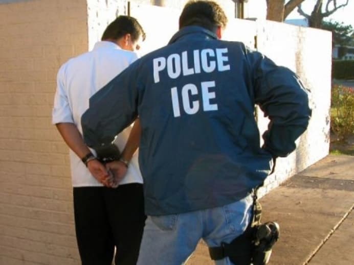Day laborers waiting for work detained by ICE outside Pomona Home Depot