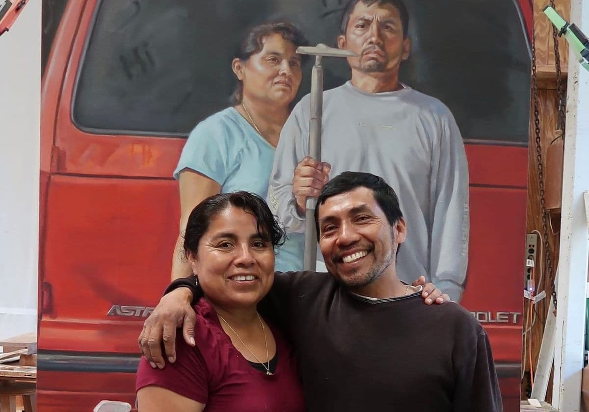 Chicana painter's father, here 40 years, detained by ICE