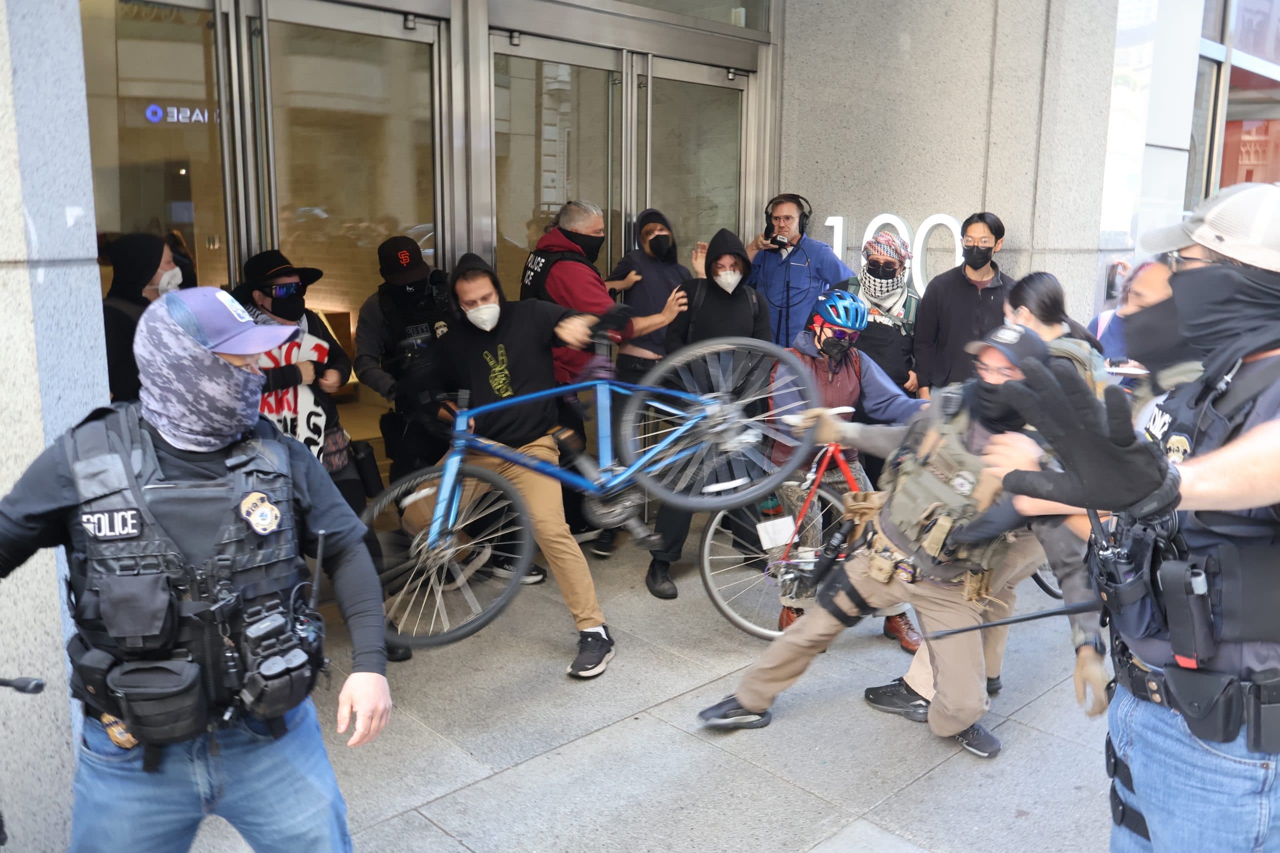 Protesters dragged and injured by ICE agents at SF immigration court