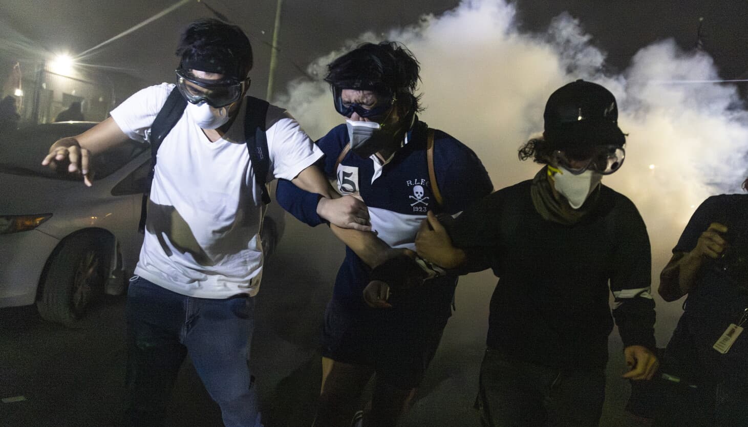 Kat A.: Congressional candidate thrown to ground, protesters tear-gassed at Broadview ICE facility