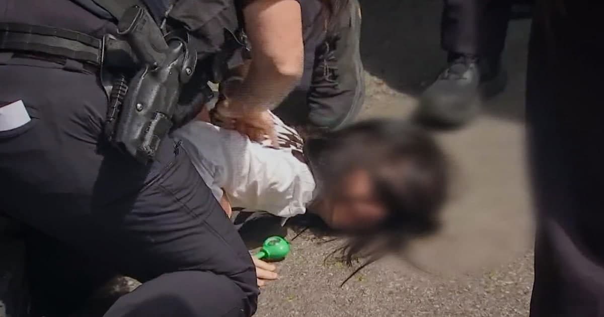 Massachusetts girl held face to ground by police as ICE detains mother