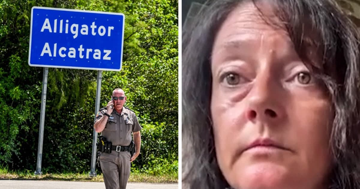 Hundreds held in cages without sunlight at Alligator Alcatraz, ex-officer says